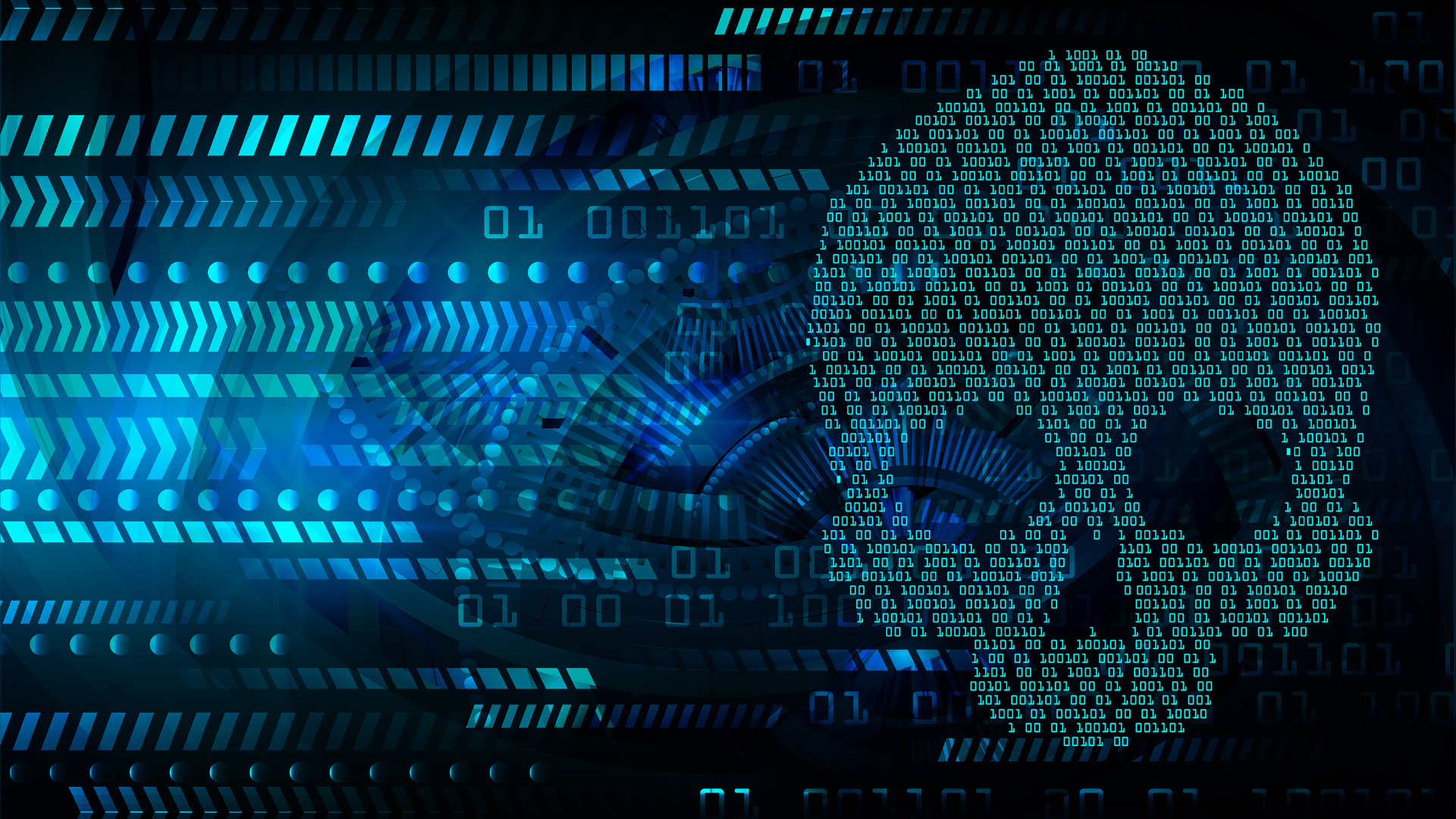 Digital transformation concept. System engineering. Binary code. Programming.